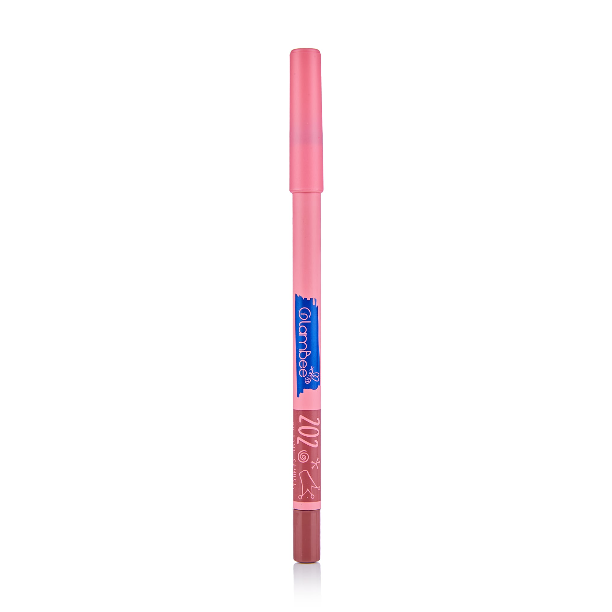 Гелевий олівець для губ GlamBee Satin Lip Liner 202, 1.8 г